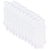 10-Pack Organic Cotton Sleeveless Bodysuits