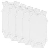 5-Pack Organic Cotton Sleeveless Bodysuits