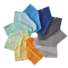 Multipack Organic Cotton Reversible Bandana Bibs
