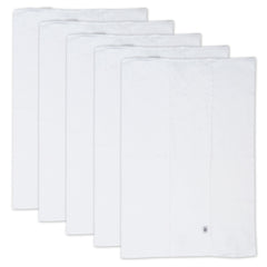 5-Pack Organic Cotton Knit Tri-fold Burp Cloths