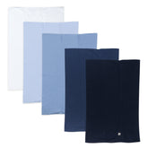 5-Pack Organic Cotton Knit Tri-fold Burp Cloths