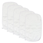 5-Pack Organic Cotton Multi-layer Woven Burp Cloths