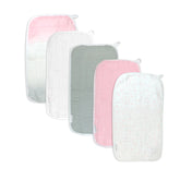 5-Pack Organic Cotton Multi-layer Woven Burp Cloths