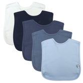 5-Pack Organic Cotton 4 in 1 Reversible Bibs