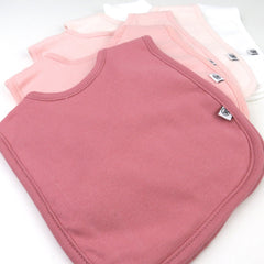 5-Pack Organic Cotton 4 in 1 Reversible Bibs