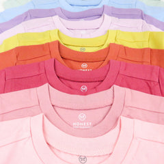 10-Pack Organic Cotton Short Sleeve T-Shirts