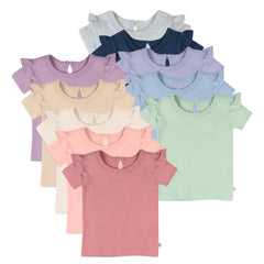 10-Pack Organic Cotton Short Sleeve T-Shirts