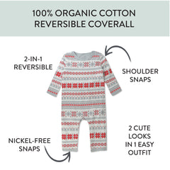 Organic Cotton One-Piece Jumpsuit Coverall