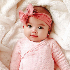 Organic Cotton Matelassé Side-Snap Coverall