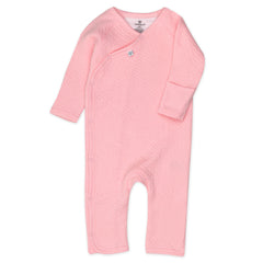 Organic Cotton Matelassé Side-Snap Coverall