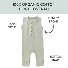 Organic Cotton One-Piece Jumpsuit Coverall