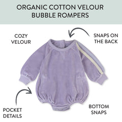 Cozy Velour Bubble Romper