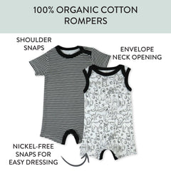 Organic Cotton Jumpsuit Romper Set