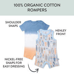 Organic Cotton Jumpsuit Romper Set