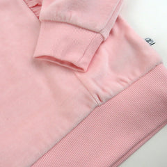 2-Piece Velour Ruffle Front Sweatsuit