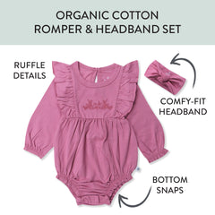 Organic Cotton Jumpsuit Romper Set