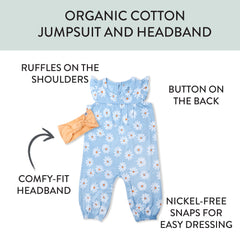 Organic Cotton Jumpsuit Coverall Set