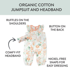 Organic Cotton Jumpsuit Coverall Set