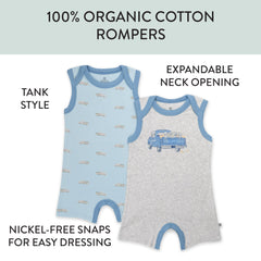 Organic Cotton Jumpsuit Romper Set