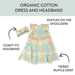 2 Piece Dress and Headband Set