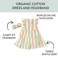 2 Piece Dress and Headband Set