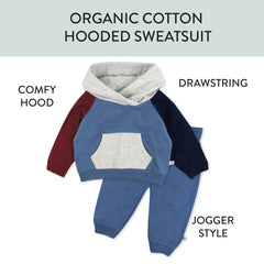 2-Piece Fleece Hoodie and Sweatpant Set