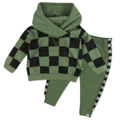2-Piece Fleece Hoodie and Sweatpant Set
