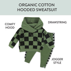 2-Piece Fleece Hoodie and Sweatpant Set