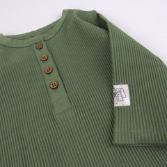 Organic Cotton Jumpsuit Coverall Romper Set