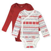 2-Piece Long Sleeve Organic Cotton Bodysuit & Side Snap Bodysuit