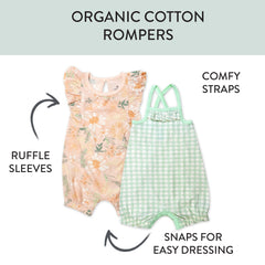 Organic Cotton Jumpsuit Romper Set