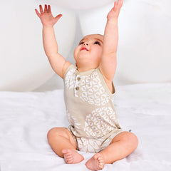 Organic Cotton Jumpsuit Romper Set