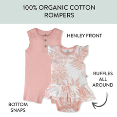 Organic Cotton Jumpsuit Romper Set