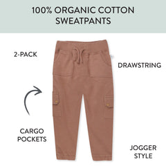 2-Pack Easy Fit Cargo Sweatpants