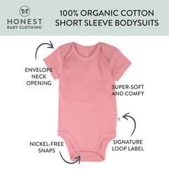 3-Pack Organic Cotton Short Sleeve Bodysuits