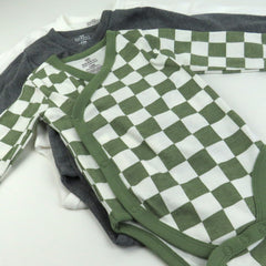 3-Pack Organic Cotton Long Sleeve Side-Snap Bodysuits