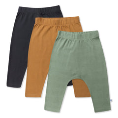 3-Pack Organic Cotton Harem Pants