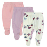 3-Pack Organic Cotton Footed Pants