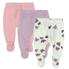 3-Pack Organic Cotton Footed Pants