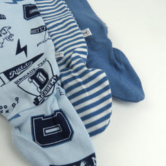 3-Pack Organic Cotton Footed Pants