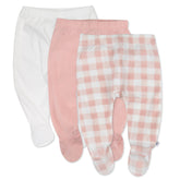 3-Pack Organic Cotton Footed Pants