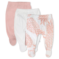 3-Pack Organic Cotton Footed Pants