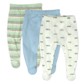 3-Pack Organic Cotton Footed Pants
