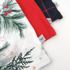 3 Pack Long Sleeve Ruffle Shoulder Shirt