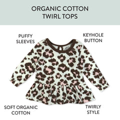 3-Pack Peplum Long Sleeve Top