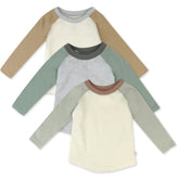 3-Pack Long Sleeve Baseball Raglan T-Shirts