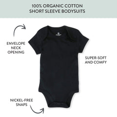 5-Pack Organic Cotton Short Sleeve Bodysuits
