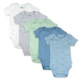 5-Pack Organic Cotton Short Sleeve Bodysuits