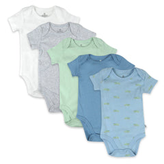 5-Pack Organic Cotton Short Sleeve Bodysuits