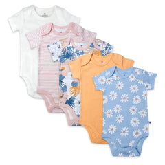 5-Pack Organic Cotton Short Sleeve Bodysuits